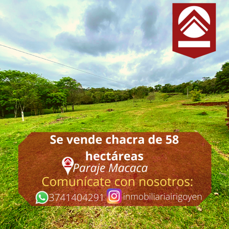 Chacra de 58 hectáreas 