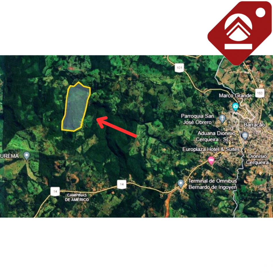 Se vende chacra de 102 hectareas