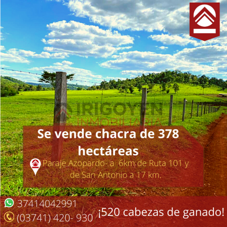 Se vende chacra de 378