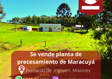Se vende planta de elaboración de maracuyá