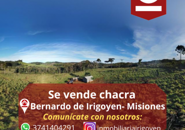 Se vende chacra de 35 hectareas