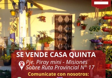 SE VENDE CASA QUINTA 