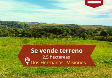 Se vende terreno de 2,5 hectáreas